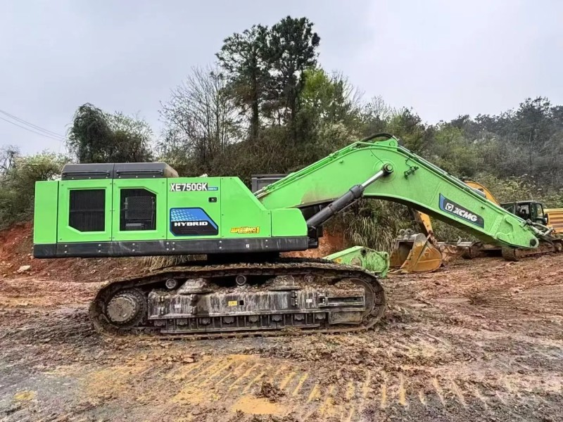 [O mais recente do mundo · Tecnologia negra de economia de combustível] Excavadora híbrida XCMG 750GK HEV em 2025, 296 horas de consumo de combustível de cerca de 40 litros, 248 martelos